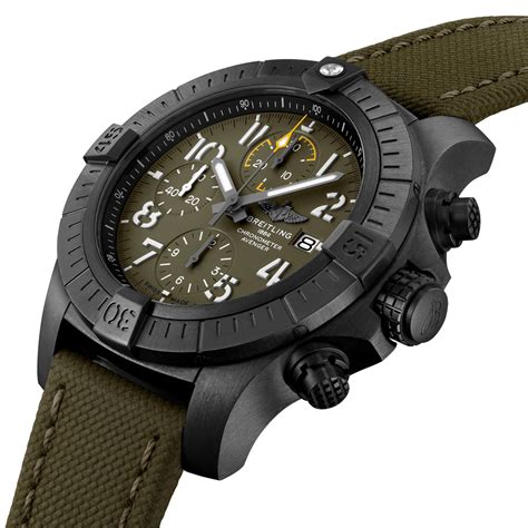 breitling avenger 45 night mission green|Breitling super avenger night mission.